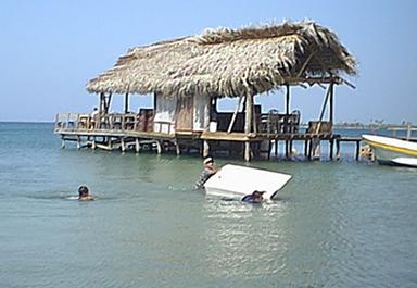 Tub at sea