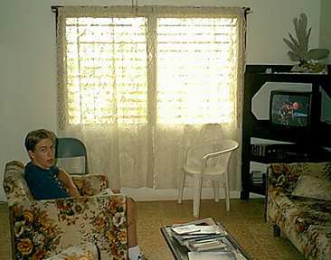 Michael Boyer, enjoying some TV