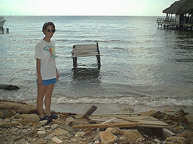 Washed away dock
