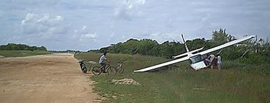 Rollins charter after veering off runway