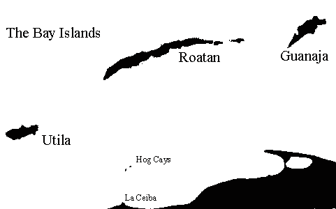 Bay Islands Map